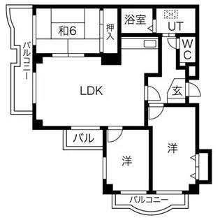 アピアランス平岡【2階】の間取り