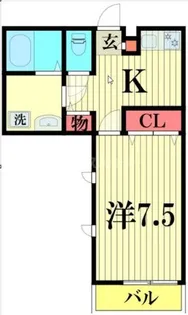 モア幕張【1階】の間取り