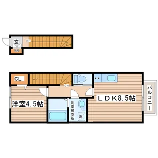 リアーレ荒巻神明【2階】の間取り