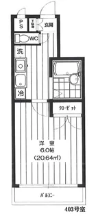 ステラ湯島【5階】の間取り