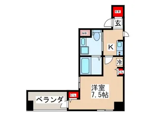 エステムコート北堀江【11階】の間取り