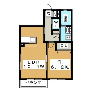 アザレアC棟【1階】の間取り