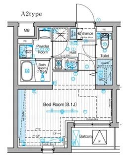 ブライズ下丸子ドゥエ【1階】の間取り