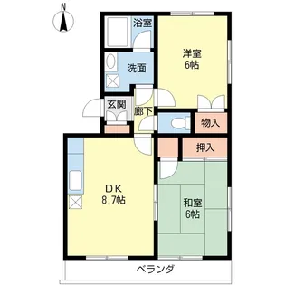 メゾンアトラス【2階】の間取り