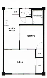 コーポサツキ【2階】の間取り