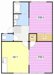 メゾン谷上C【1階】の間取り
