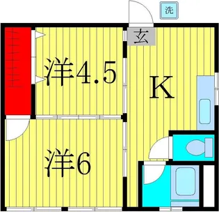 多川ビル【2階】の間取り