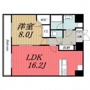 第8ライブリービル【8階】の間取り