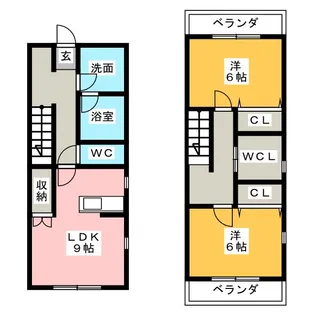 グリーンゲイブルズII【1階】の間取り