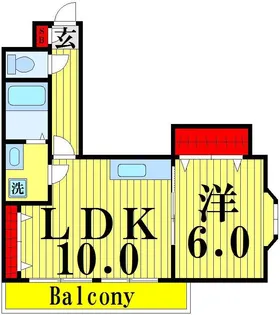メゾンピオニー大師前【8階】の間取り