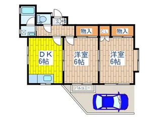 グリ-ンヒルハルヤマ【1階】の間取り