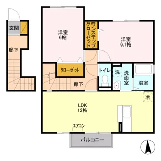 マ・メゾン(下依知)【0】【2階】の間取り