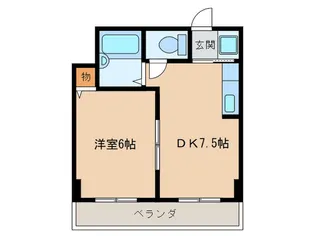 アパートメント今池【1階】の間取り