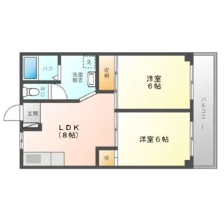 グリンピア守口【2階】の間取り