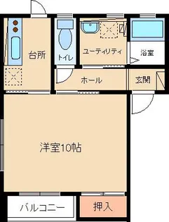 ボヌールK【1階】の間取り