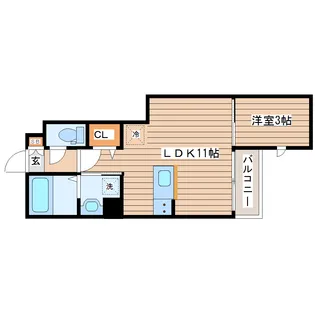 CRASTINE荒井2丁目【1階】の間取り