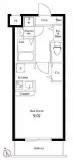 ラヴィエント浅草言問【5階】の間取り