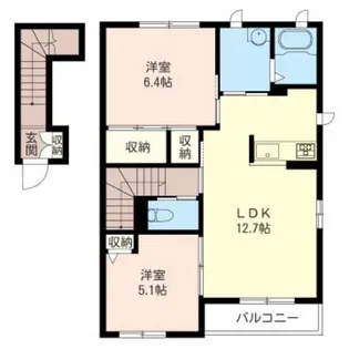 フェアセゾンII【2階】の間取り
