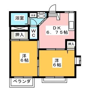 サンライフ宇都宮I【2階】の間取り