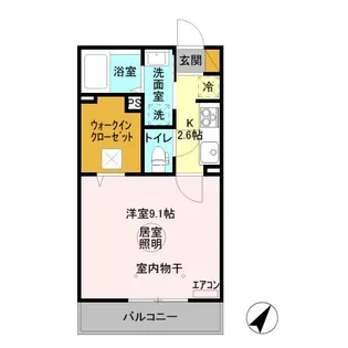 三の丸キャッスル A【1階】の間取り
