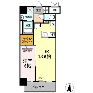 シズカビルディング白銀【4階】の間取り