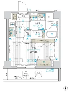 ブライズ神楽坂DUE【2階】の間取り