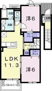 エム・フレ ルI【2階】の間取り