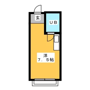 第3田県ハイツ【2階】の間取り