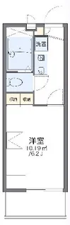 レオパレスソレイユII【1階】の間取り