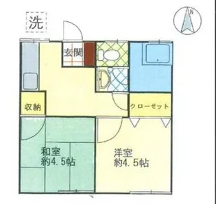 都筑荘【2階】の間取り