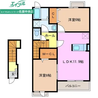 プロムナード【2階】の間取り