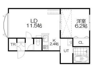 コローレ東町II【1階】の間取り