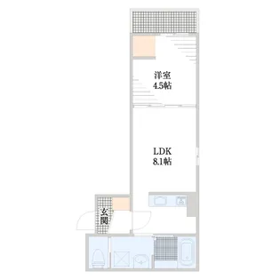 A.T maison駅前【4階】の間取り