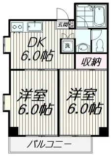 ベラアカシア【1階】の間取り