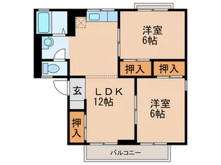 セジュール・ヴィオレ【2階】の間取り