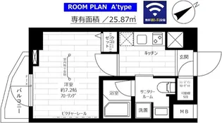 ステージファースト門前仲町【7階】の間取り