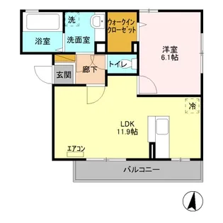 カーペンターズハウス【1階】の間取り