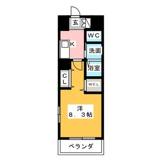 de onze【3階】の間取り