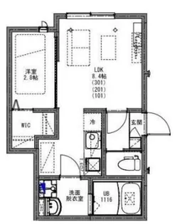 KEIAI RESIDENCE 淵野辺III【1階】の間取り