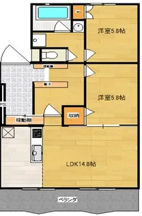 シャトー清城【2階】の間取り