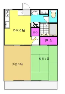 エステート下山口【2階】の間取り