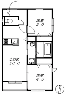 MaisonQuarante【1階】の間取り