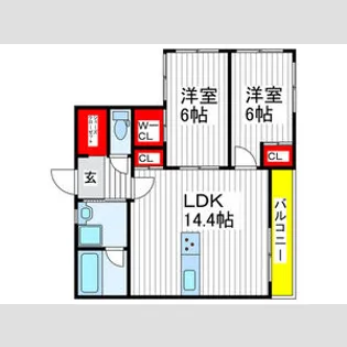 View新小平【2階】の間取り