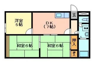 エステート丸貞【2階】の間取り