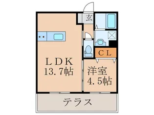 ShiningB【1階】の間取り