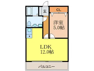 サングレートESAKAII【10階】の間取り