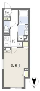 LUORE浄心EAST【5階】の間取り