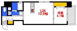S-RESIDENCE新白島駅前【6階】の間取り