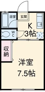 コーポ十字路【1階】の間取り