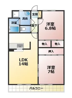 ガーデンホームズ高浜【3階】の間取り